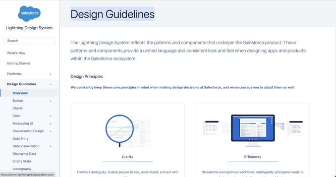 Design Guidelines Lightning Design System